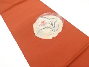 抽象菖蒲模様織り出し　袋帯